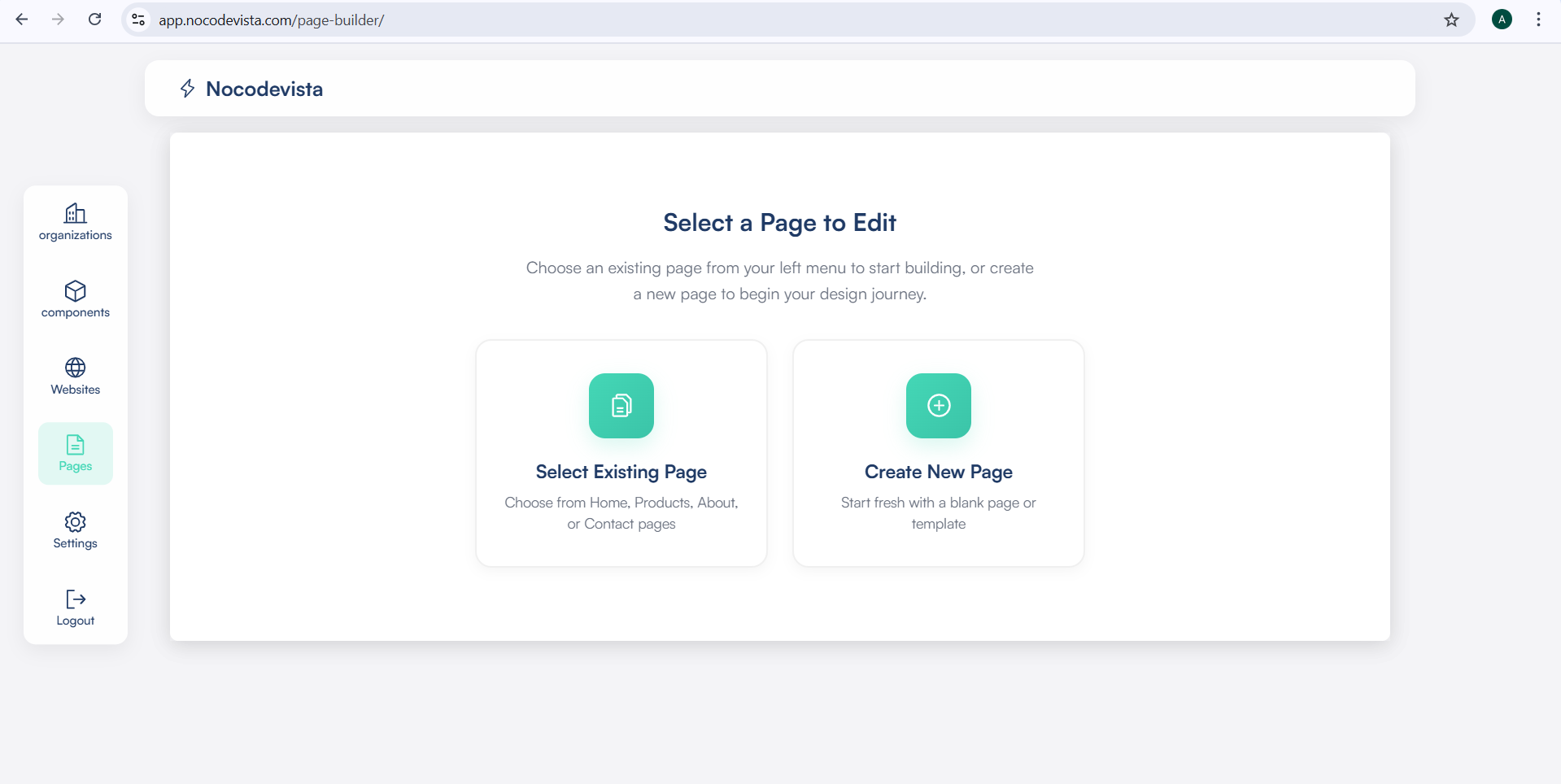 Pre-built pages and components in the Page Builder for Freelancer or Marketing category